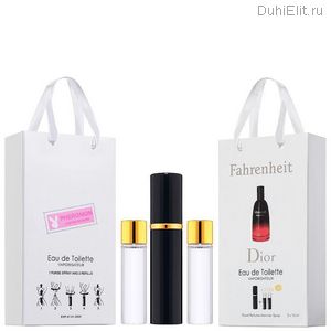 Fahrenheit Dior Духи С Феромонами 3*15 + 2 запаски, общий объем 45 мл - Парфюмерия и Косметика по Доступным Ценам на DuhiElit.ru